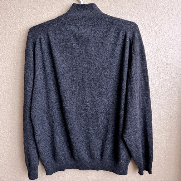 Alan Flusser Quarter Zip Cashmere Sweater - Picture 3 of 8